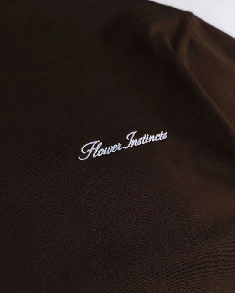 T-SHIRT SIGNATURE BRUN & BLEU