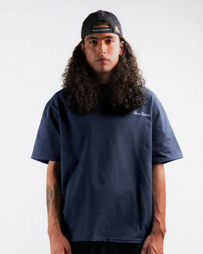 T-SHIRT SIGNATURE BLEU FONCÉ