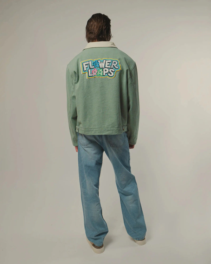 VESTE TRUCKER FLOWER LOOPS
