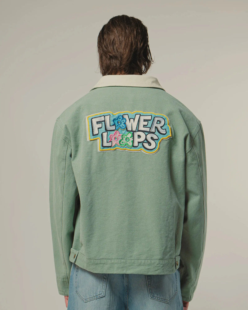 VESTE TRUCKER FLOWER LOOPS
