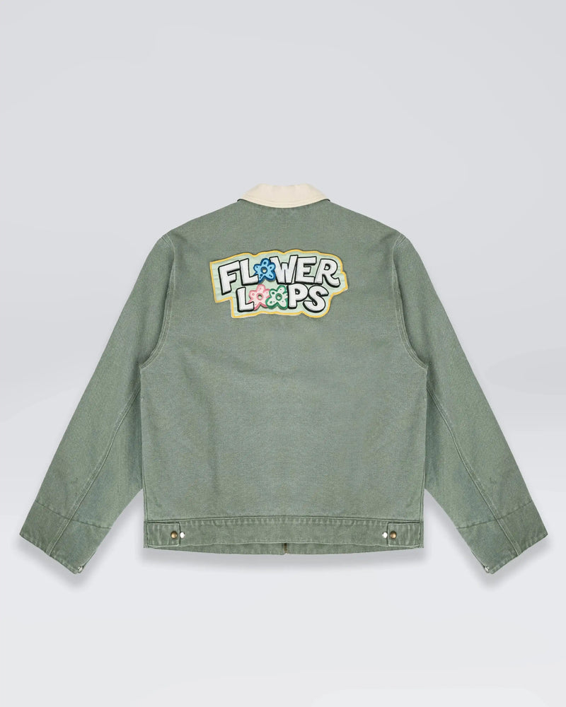 VESTE TRUCKER FLOWER LOOPS