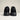 Flower Instincts Daytona Midnight sneaker, rear view with embossed heel logo