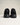 Flower Instincts Daytona Midnight sneaker, rear view with embossed heel logo